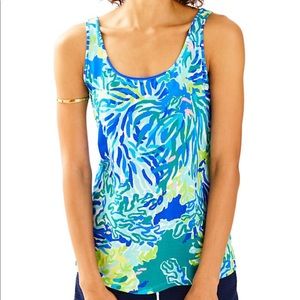 Lilly Pulitzer Kinsey Tank Top Wade and Sea